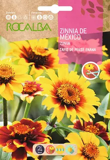 Semilla Zinia de Mexico Tapis de Perse Enana Variada