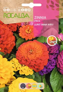 Semilla Zinia Liliput Enana Doble Variada