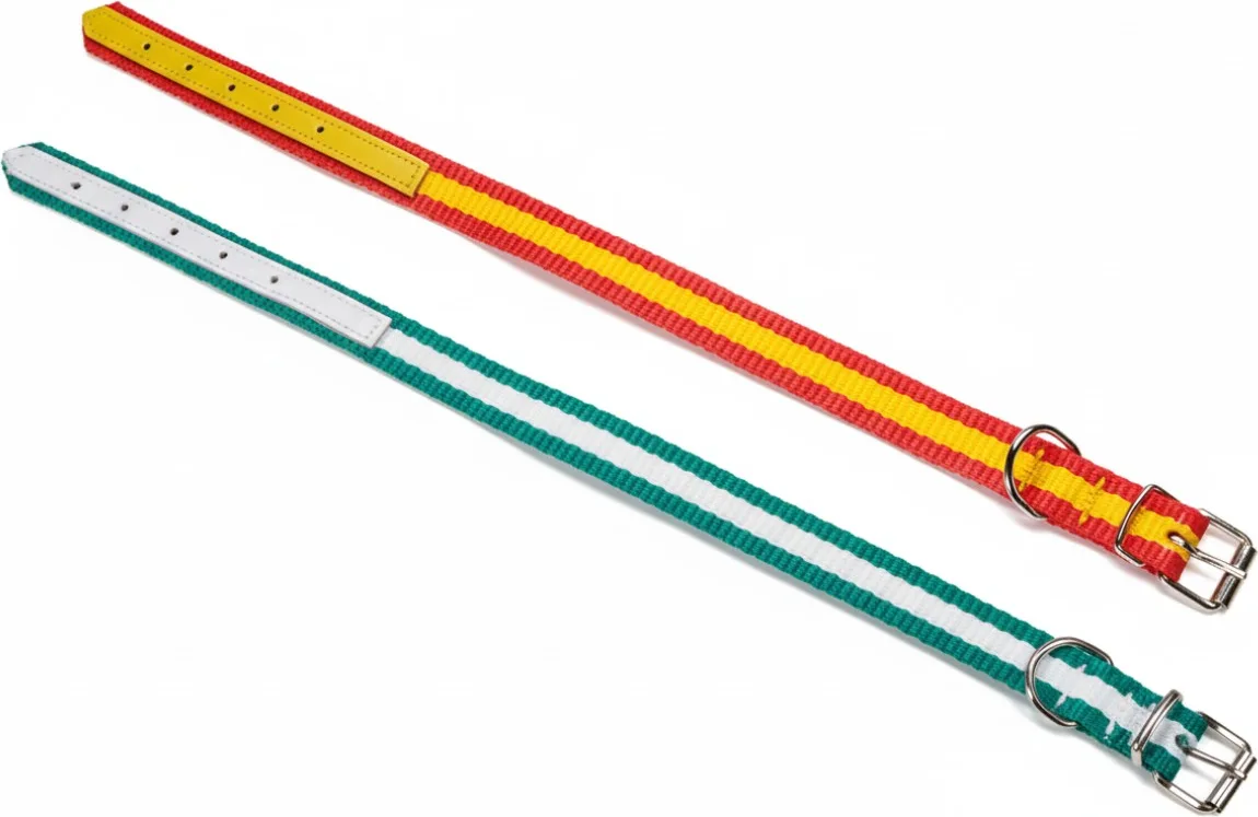 Collar Bandera 45 x 2 cm. Cinta Nylon/ Serraje