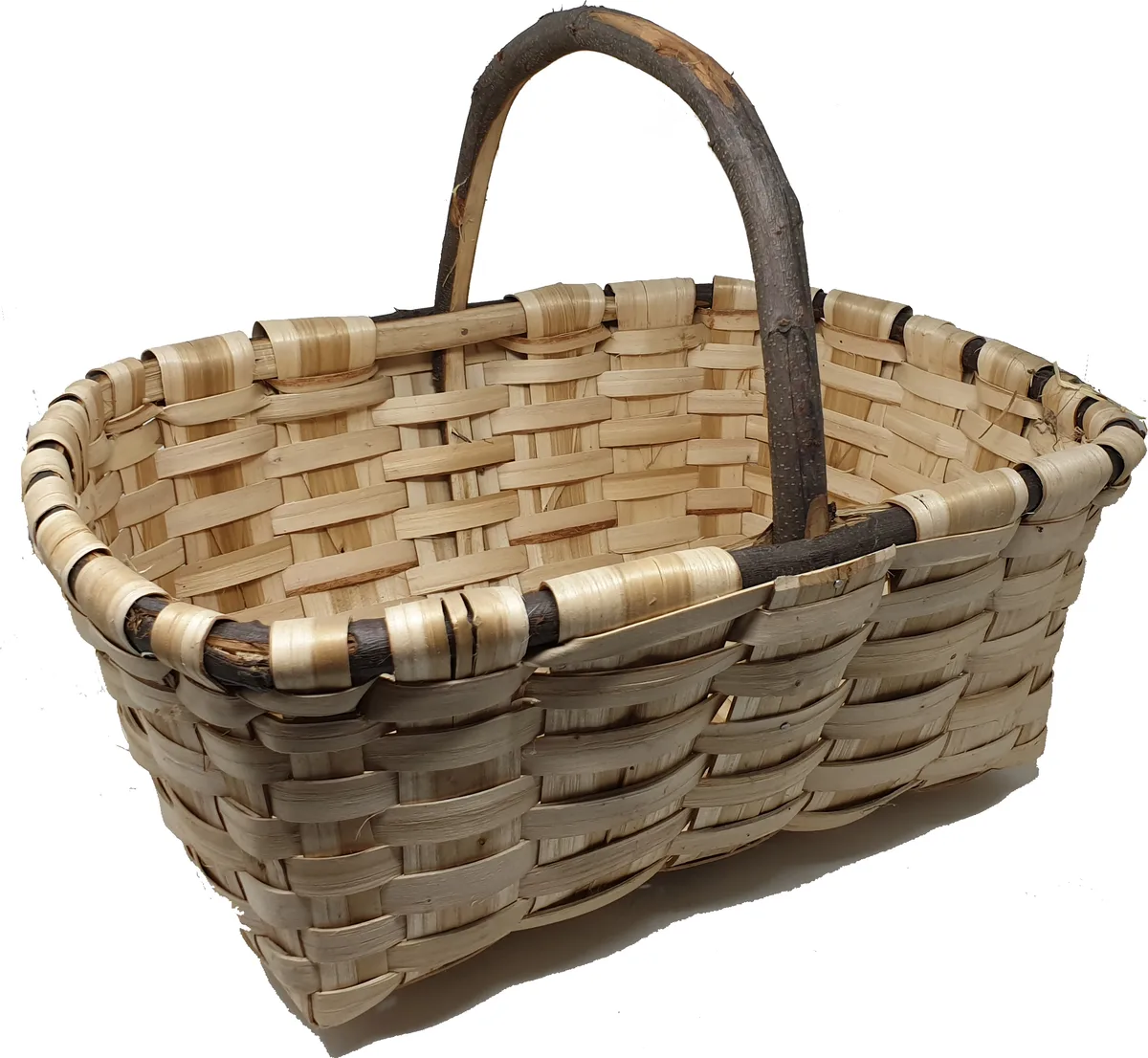 Cesta Madera Rectangular Artesanal Nº4
