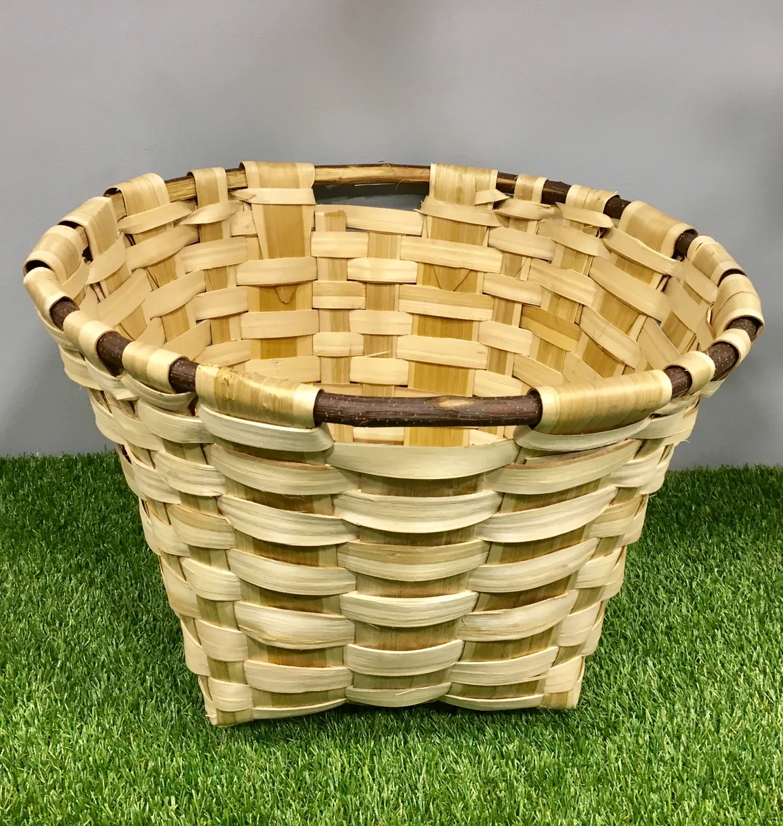 Cesto Madera Redondo Artesanal Nº3 — foto 2