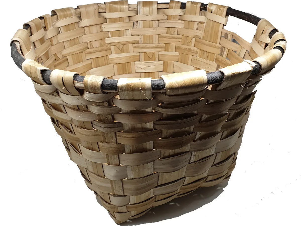 Cesto Madera Redondo Artesanal Nº5