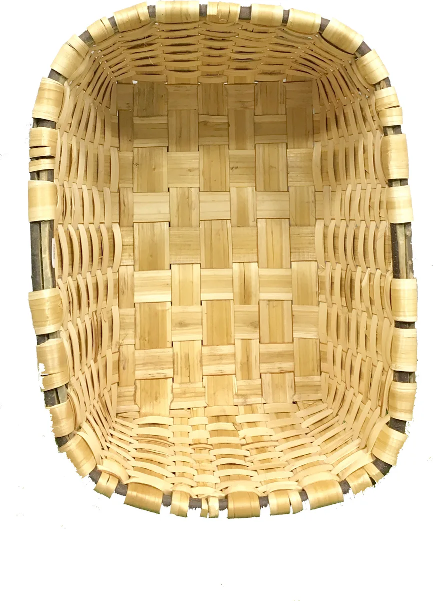 Cesto Banastra Madera Rectangular Artesanal Pequeña
