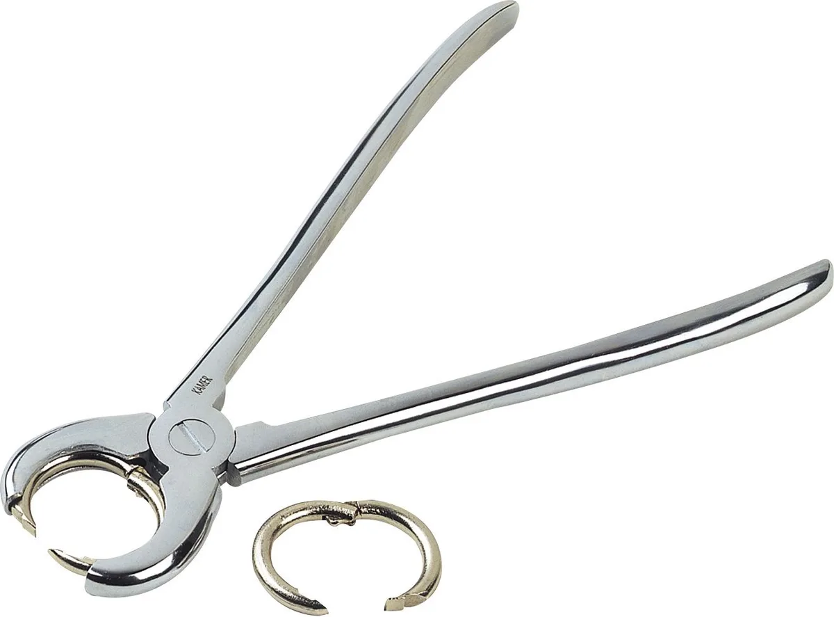 Pinza Colocar Anillas Nasales Cerdos