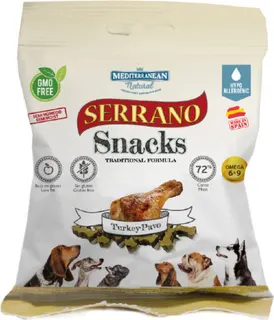 Snack Serrano Perros Pavo Bolsa 85 gr
