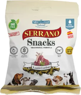 Snack Serrano Perros Cordero Bolsa 85 gr