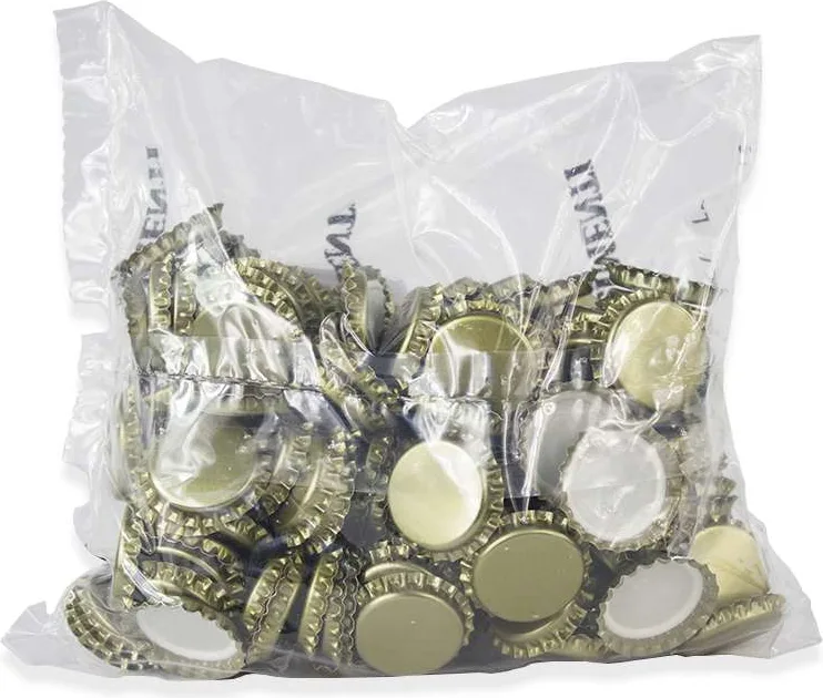 Chapas Botella Cerveza Oro 26 mm 100 Unidades