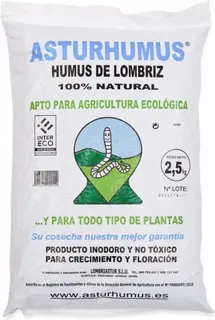 Humus de Lombriz Asturhumus 2,5 Kg