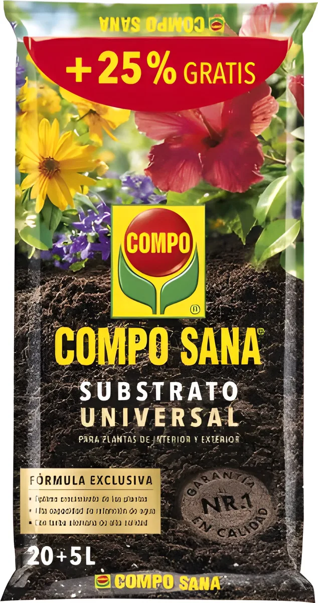 Sustrato Compo Sana 20+5 litros