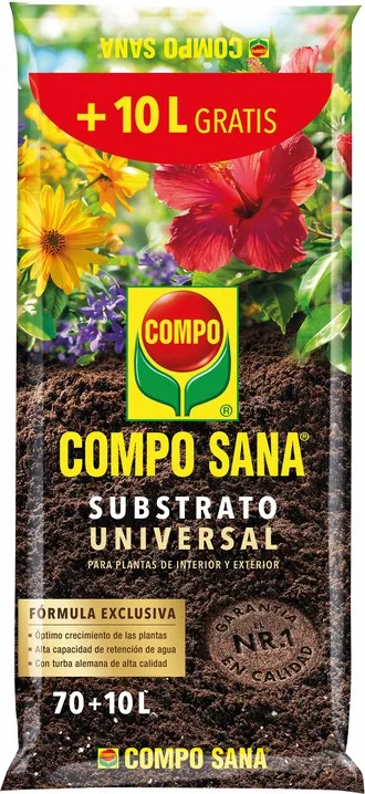Sustrato Compo Sana 70 + 10 Litros