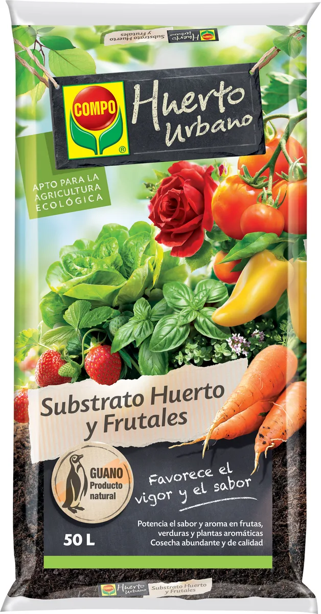 Sustrato Compo Huerto y frutales 50 litros