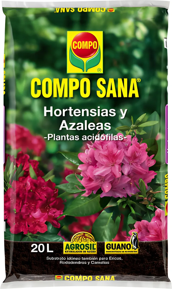 Sustrato Compo Sana Hortensias y Azaleas 20 litros — foto 2