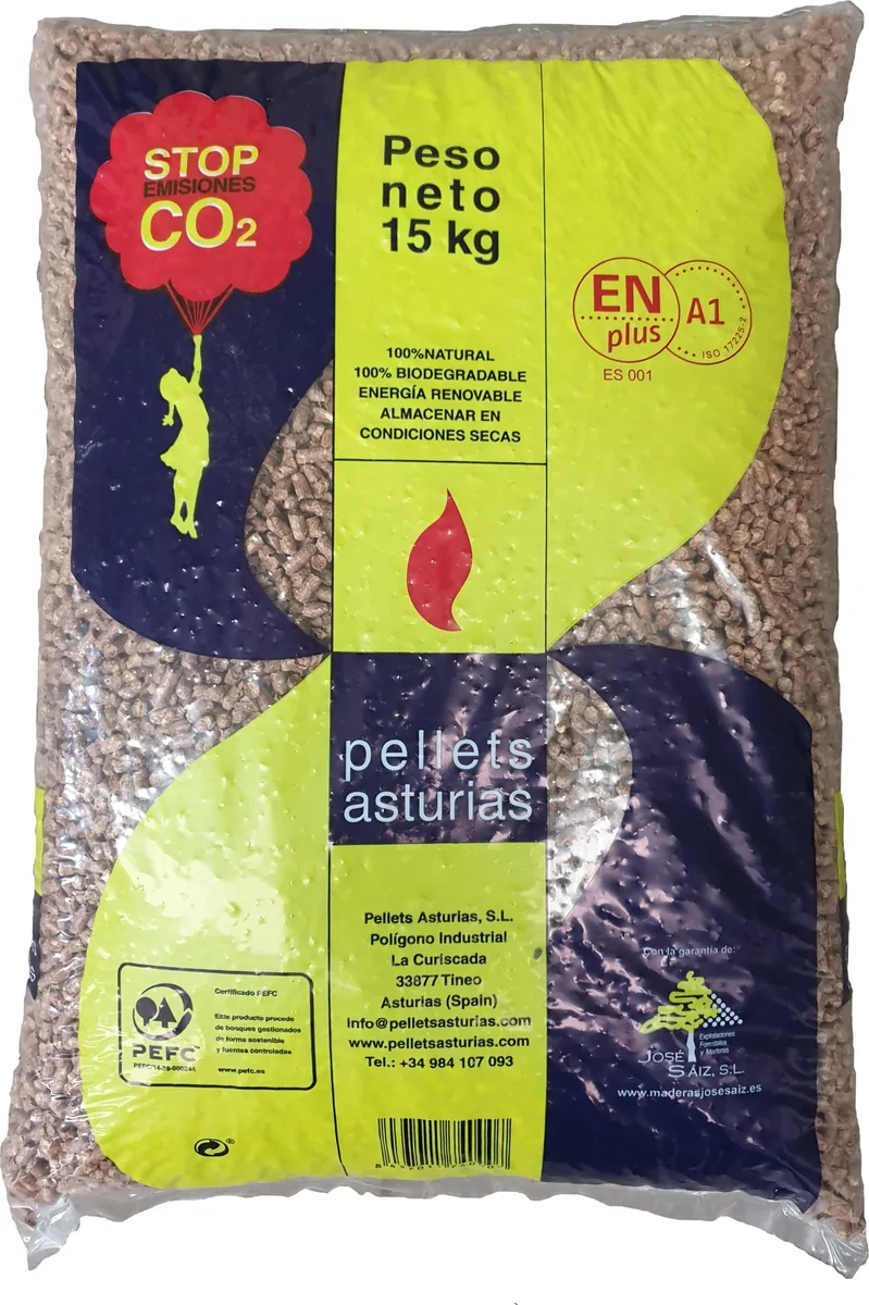 Pellet Asturias 15 kg
