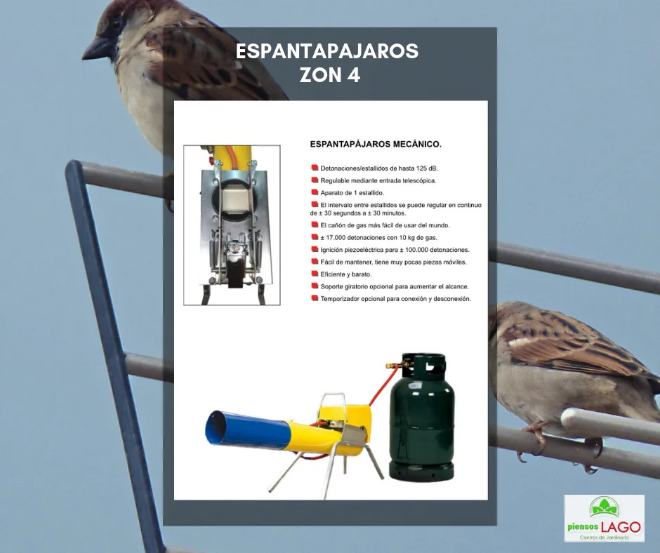 Espantapajaros Ahuyentador Gas Zon 4 — foto 2