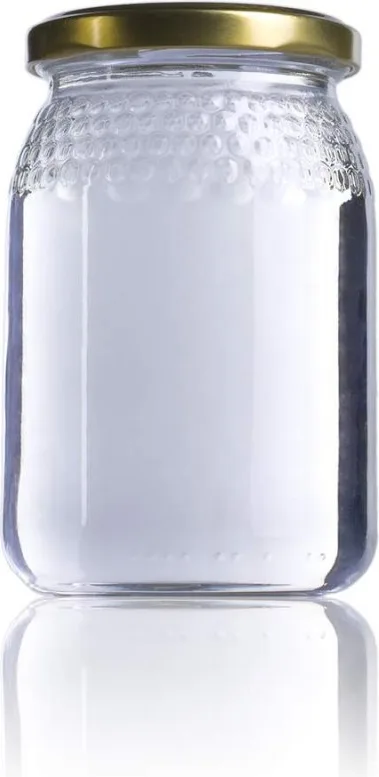Tarro Cristal con Tapa 1/2kg Bajo