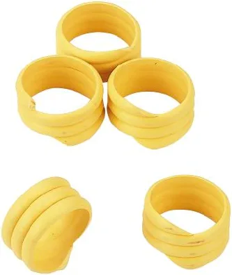 Marca Espiral Gallinas 16mm Amarillo 20 Unidades — foto 2