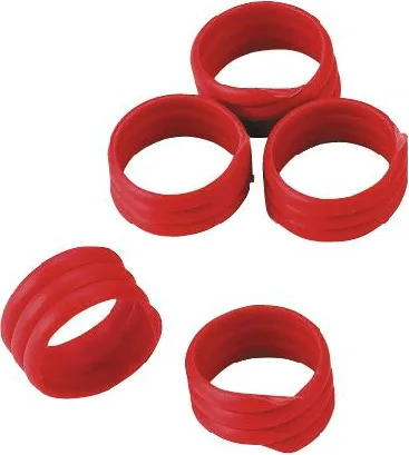 Marca Espiral Gallinas Roja 16mm  20uds — foto 2