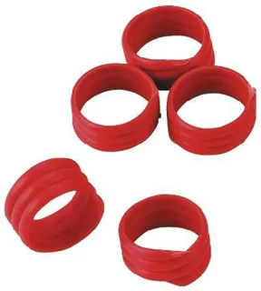 Marca Espiral Gallinas Roja 16mm  20uds