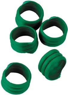Marca Espiral Gallinas Verde 16mm 20ud