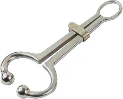 Nariguera Niquelada con Pasado 19 Cms