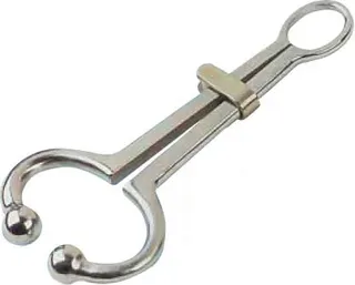 Nariguera Niquelada con Pasado 19 Cms