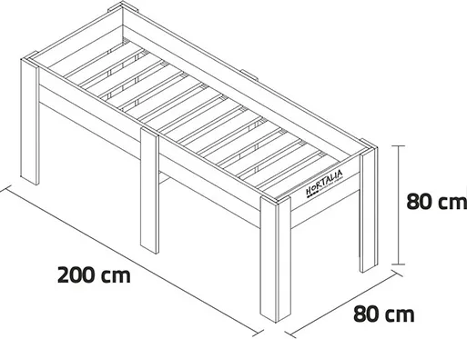 Mesa Cultivo Madera Gardenbrico Xxl80 — foto 3