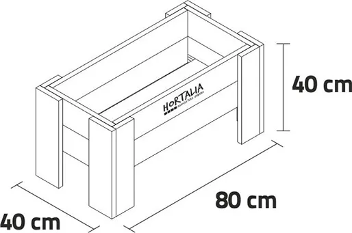 Mesa Cultivo Madera Gardenbrico S40 — foto 3