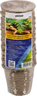 Macetas de Fibra de Turba Redonda Biodegradables 8x8
