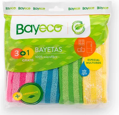 Pack Bayetas Microfibra 3+1
