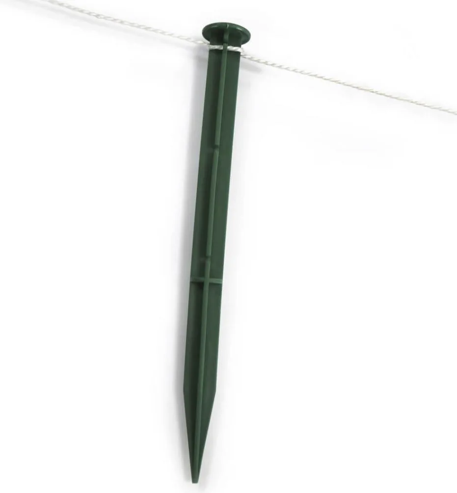 Kit 2 Piquetas Mas Cuerda Plantacion 25mt 3mm