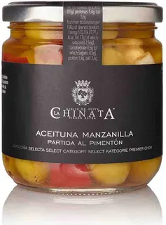 Aceituna Manzanilla Partida Al Pimentón 350ml