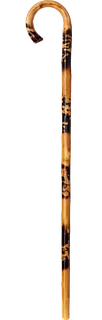 Baston Gayata Quemada Decorada