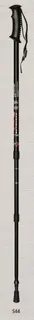 Baston Trekking aluminio Extensible Negro