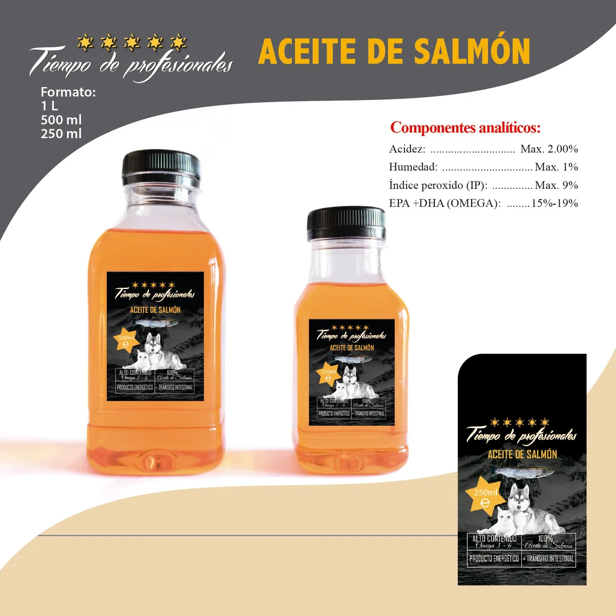 Aceite de Salmon para Perros 250 ml — foto 2