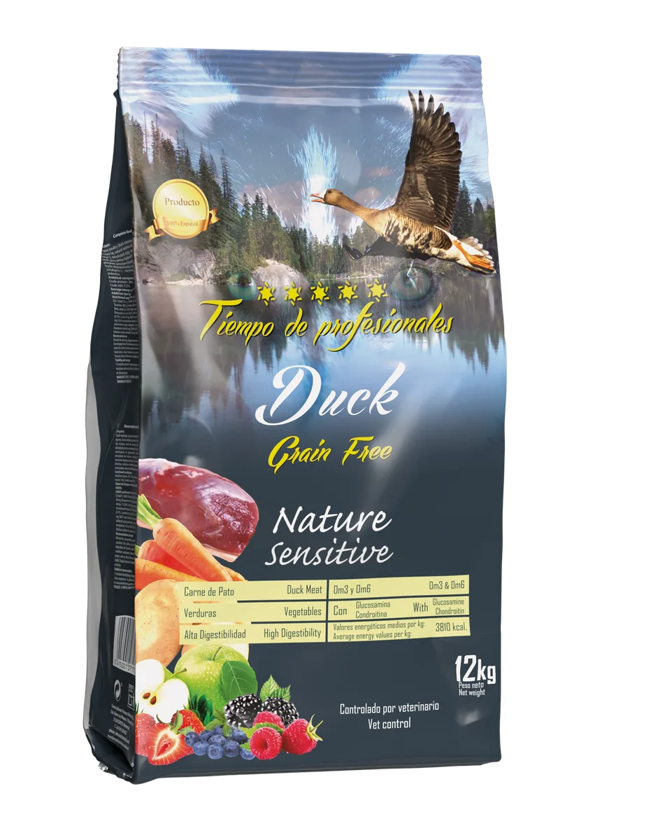 Pienso Perros Tiempo de Profesionales Pato Grain Free 12 kg — foto principal