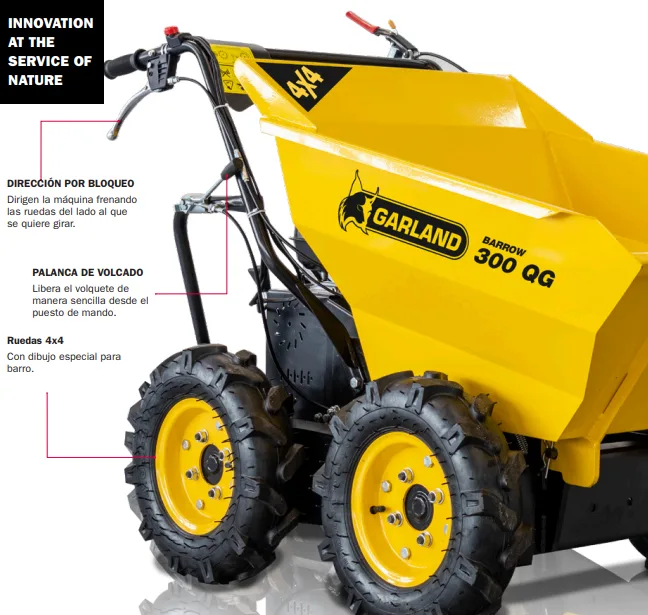 Carretilla Motor Gasolina Garland 4x4 Barrow 400qg-v25 — foto 8