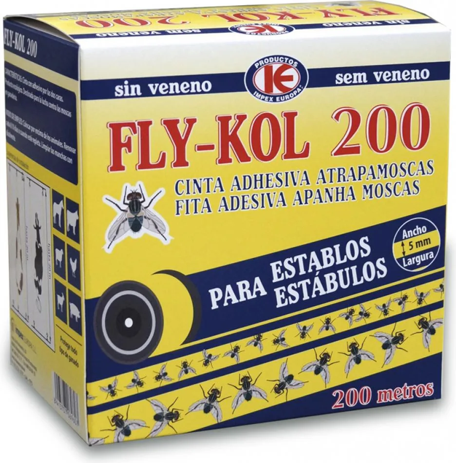 Cinta Adhesiva Fly-kol Antimoscas 200m