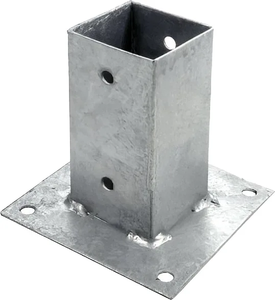 Anclaje Poste Cuadrado Madera 7x7