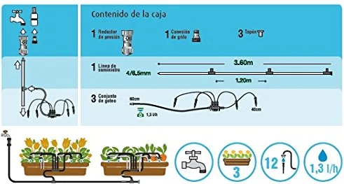 Set Riego Goteo Patio kit 12 — foto 4
