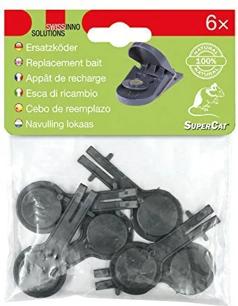 Supercat Cebo Recambio Trampa Ratones 6 ud