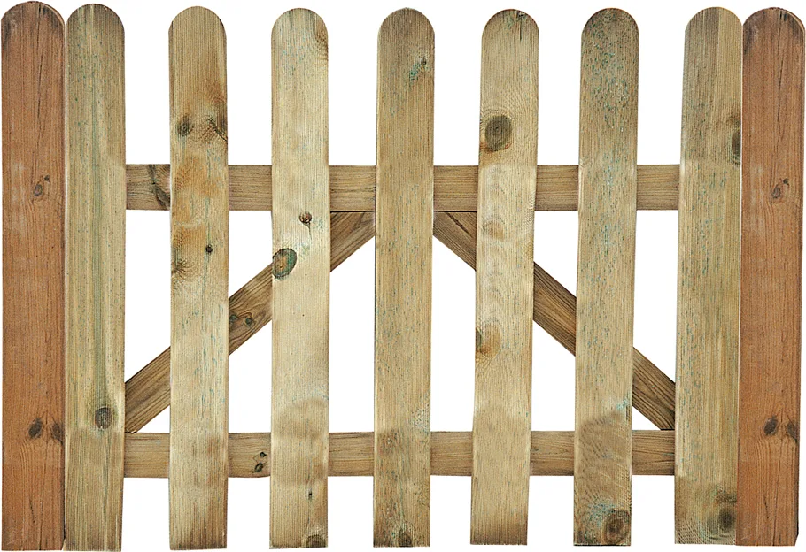 Puerta Valla Clasica Madera 80x100cm