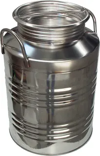 Bidon Lechera de Acero Inoxidable Tapa Roscada 30 litros