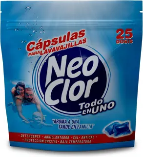 Capsulas Neoclor Lavavajillas 25u