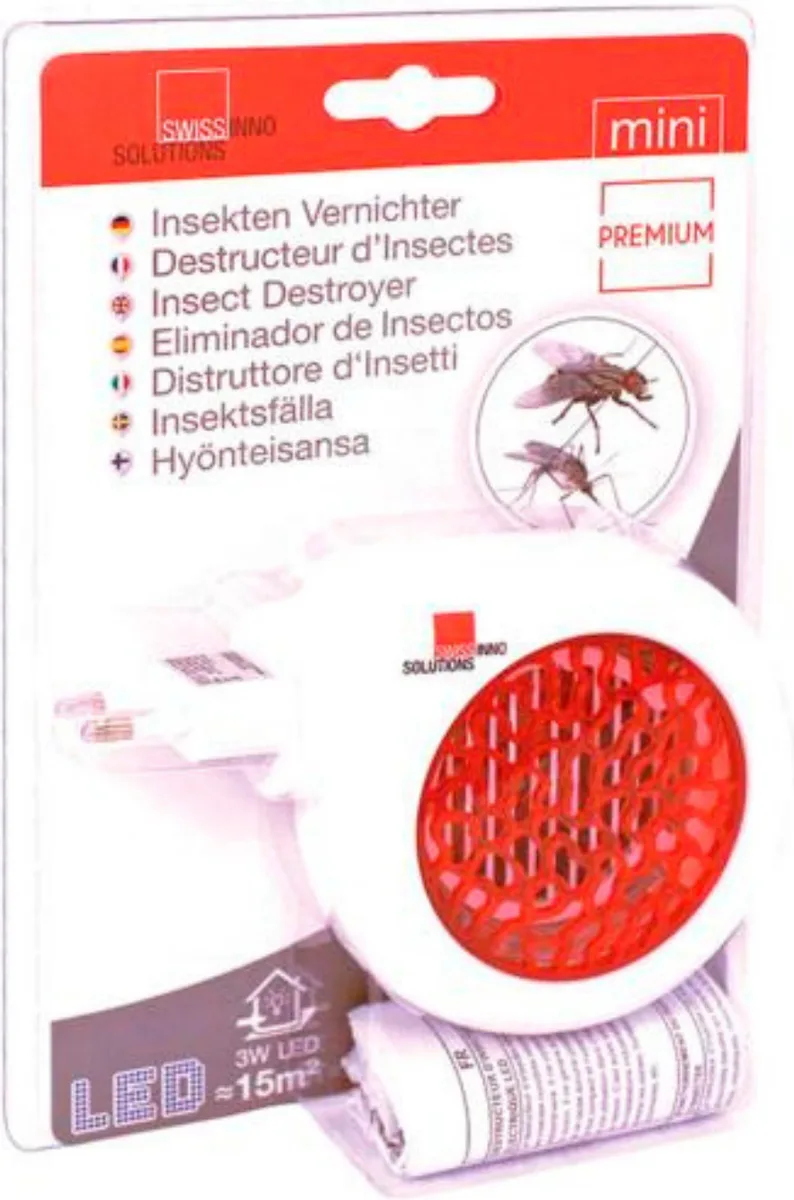 Mini Lampara Mata Insectos Moscas y Mosquitos Led 3 Watt