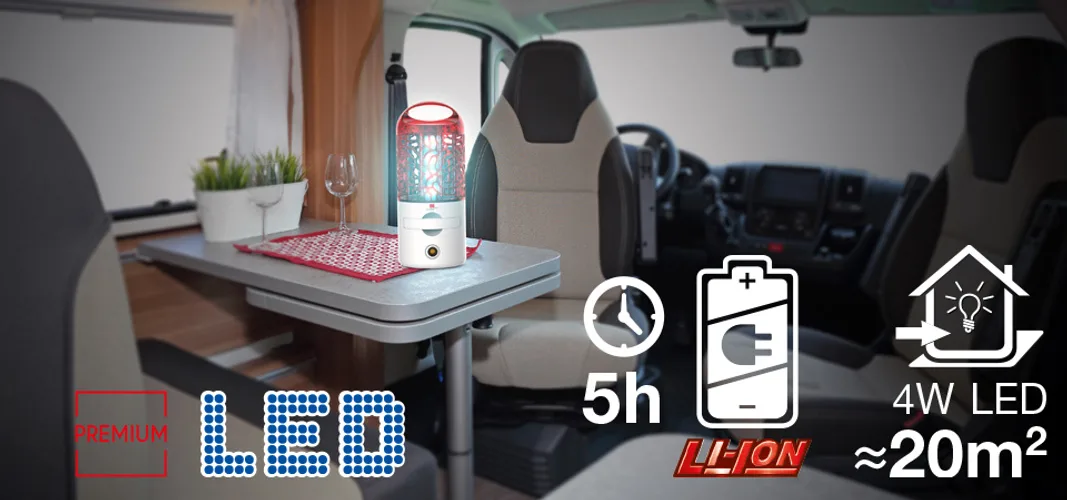 Lampara Recargable Mata Insectos Moscas y Mosquitos Led 4 Watt — foto 4