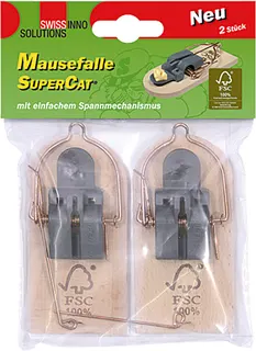 Supercat Trampa de Ratones de Madera Fsc