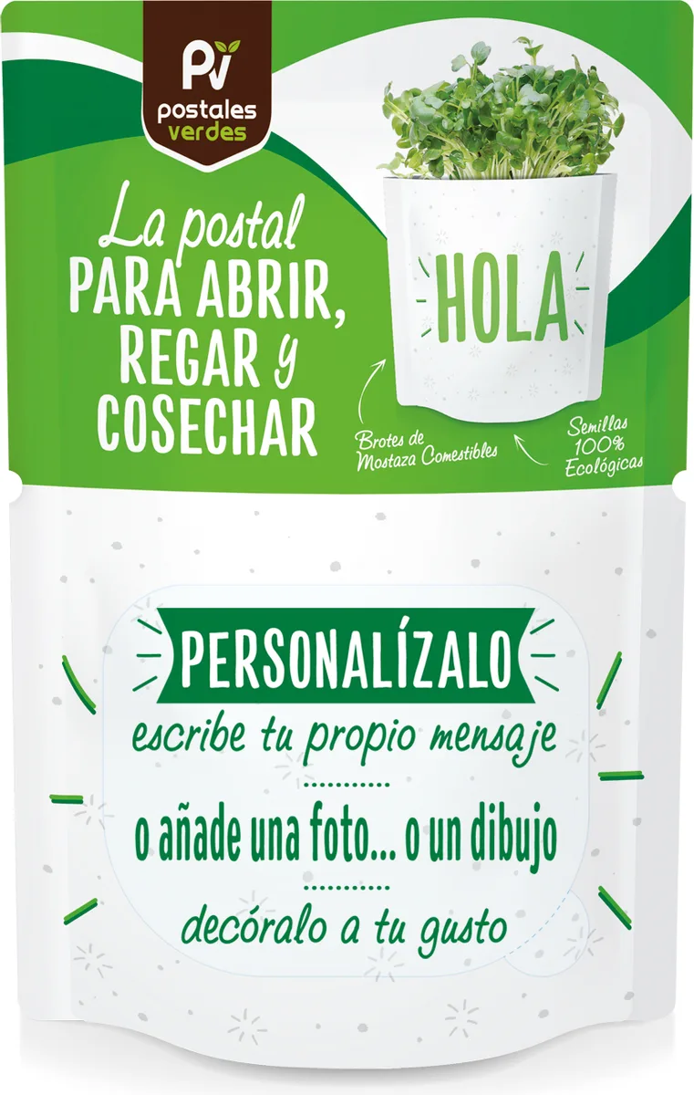 Postal Hola -semillas de Mostaza — foto 2