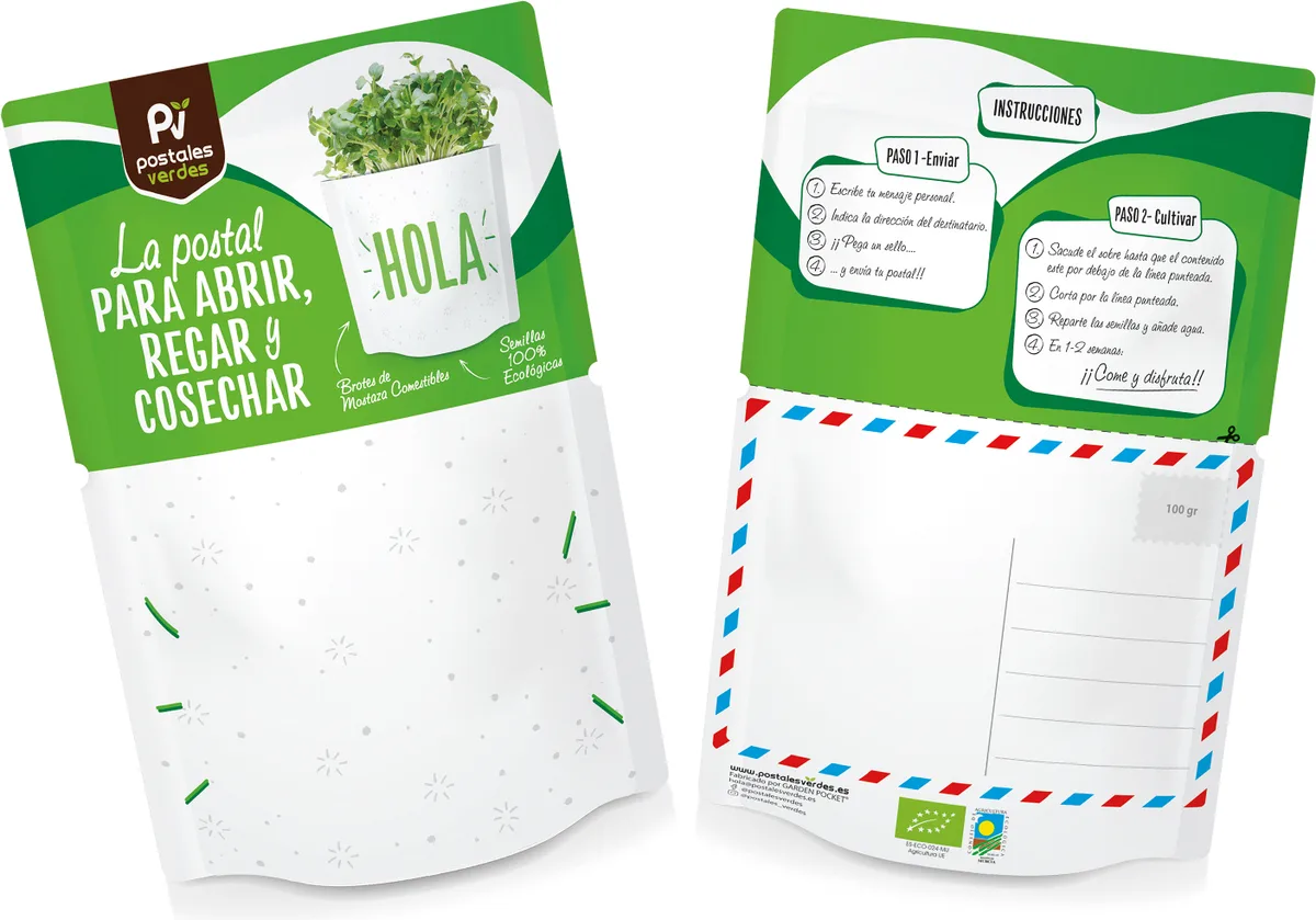 Postal Hola -semillas de Mostaza — foto 3