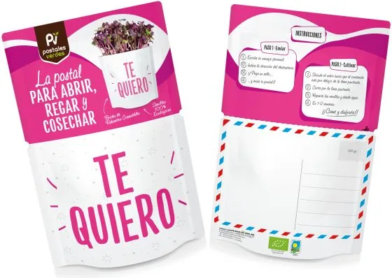 Postal Te Quiero -germinados Rabanitos — foto 2
