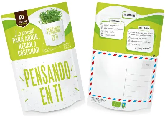 Postal Pensando en Ti -germinados Rucula — foto 2